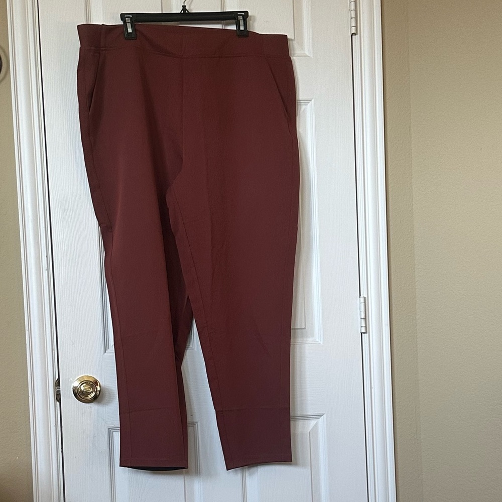 Women's Burgundy Track Pants